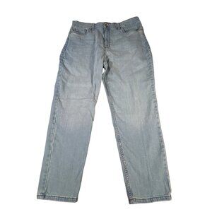 Lee Light Wash Straight Leg Jeans Women's 18 Comfort Casual Stretch